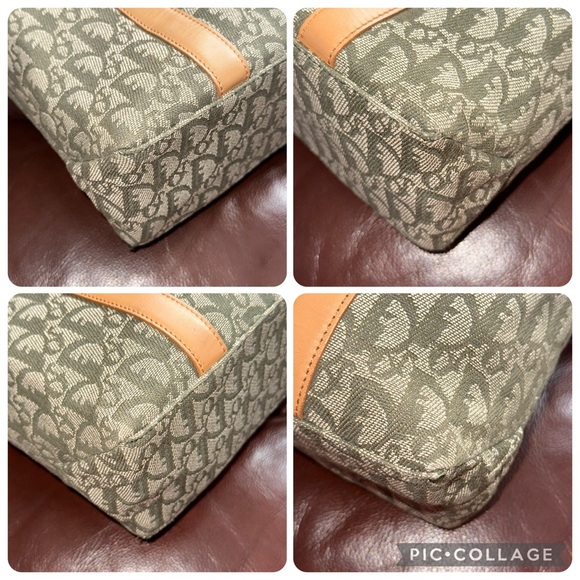 🔥🔥🔥Authentic Christian Dior Trotter Green Signature Tote Shoulder Bag - Picture 16 of 16
